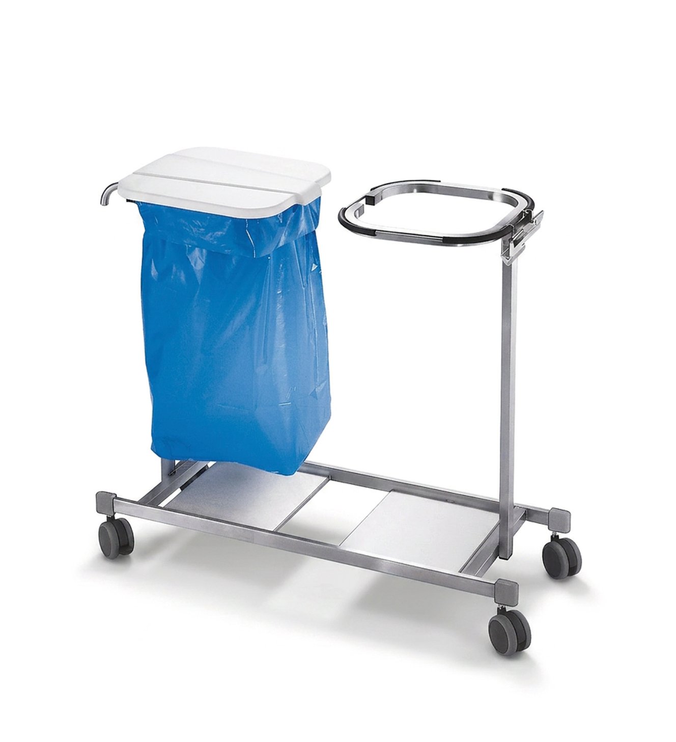 Laundry and waste trolley, double_542 166